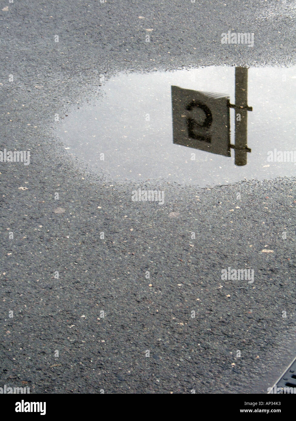 train platform number five in rain Stock Photo Alamy