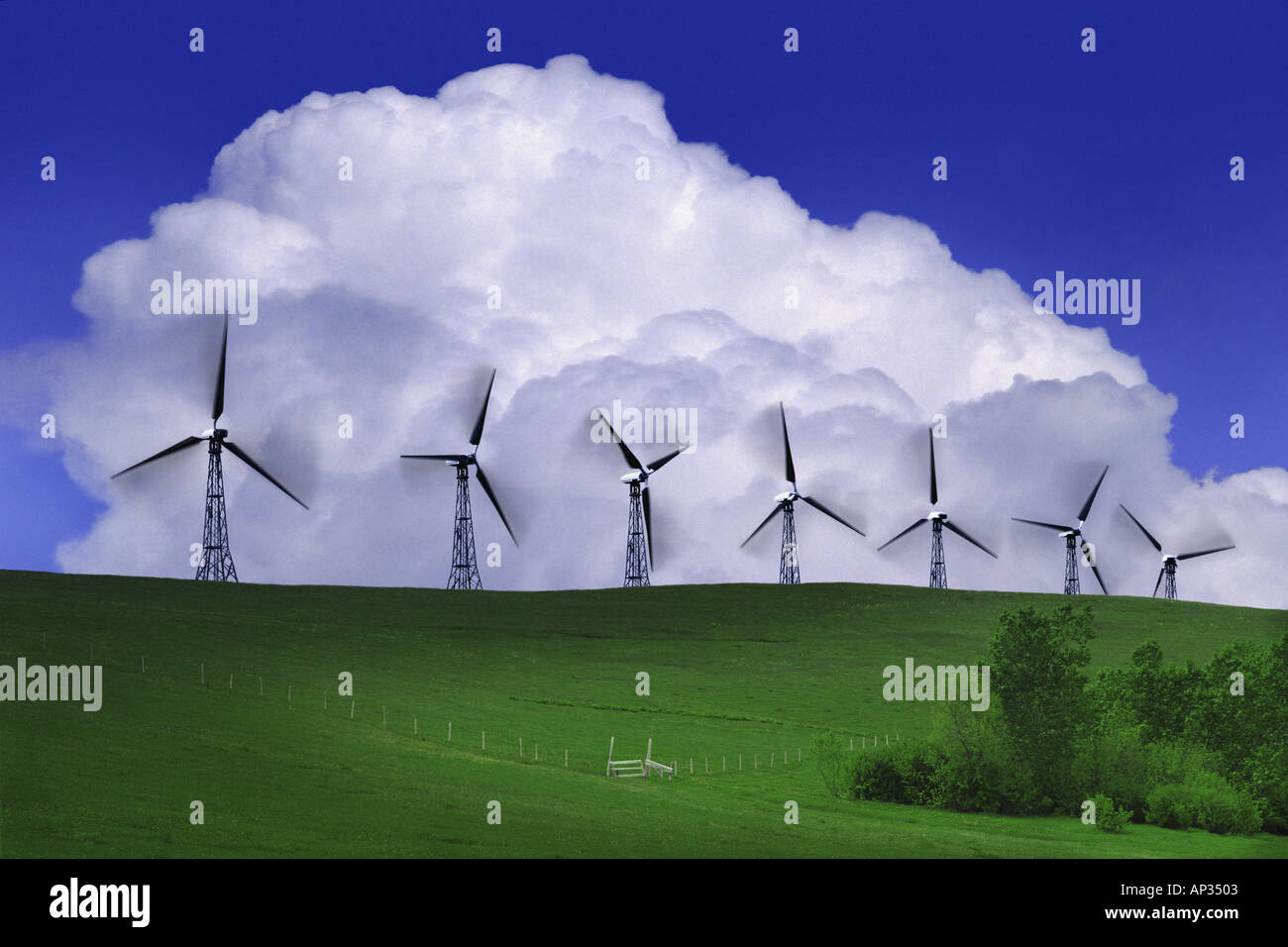 Wind power Stock Photo