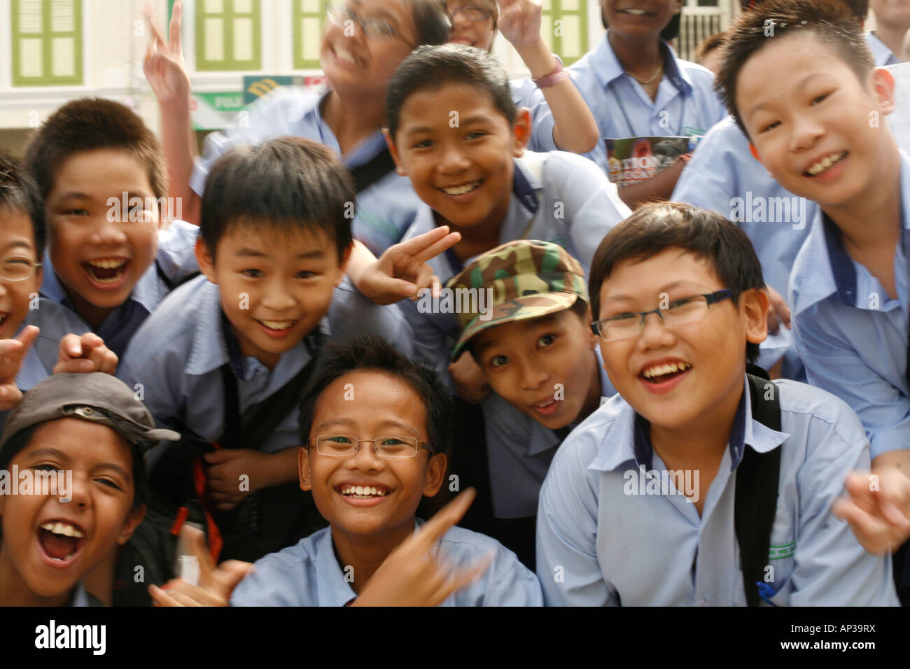 Singapore school uniform hi-res stock photography and images - Alamy