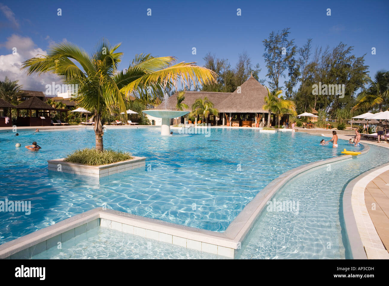 Children Playing in Swimming Pool, Moevenpick Resort and Spa Mauritius