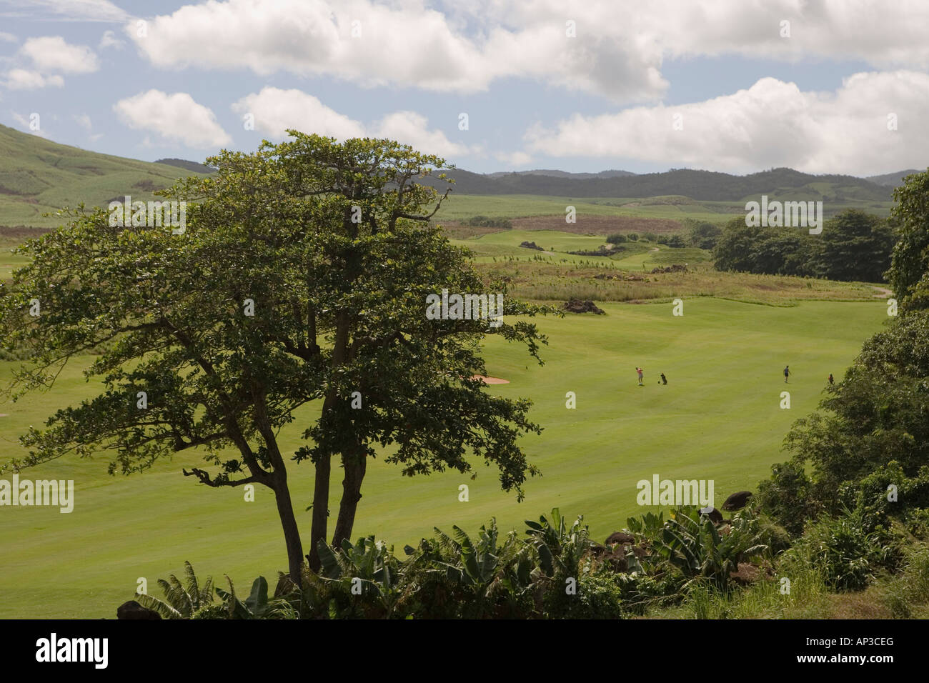 Golf du Chateau Golf Course, Domaine De Bel Ombre, Bel Ombre, Savanne District, Mauritius Stock Photo