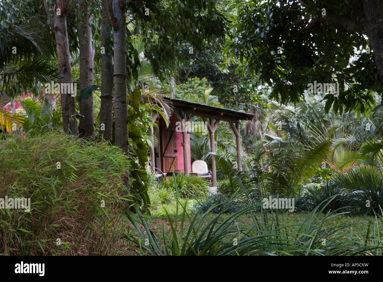 Lakaz Chamarel Guesthouse, Chamarel, Bel Ombre, Black River District, Mauritius Stock Photo