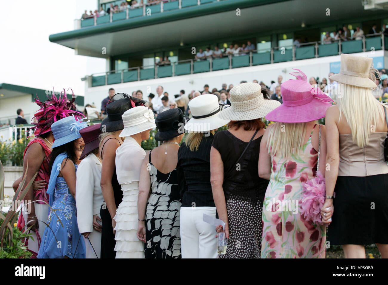 Ladies Day Horse Racing Chepstow Racecourse South East Wales Stock
