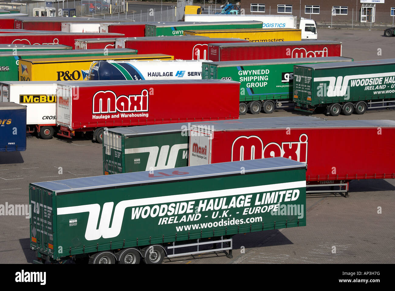 Containers in the Port of Belfast Ireland UK Stock Photo Alamy