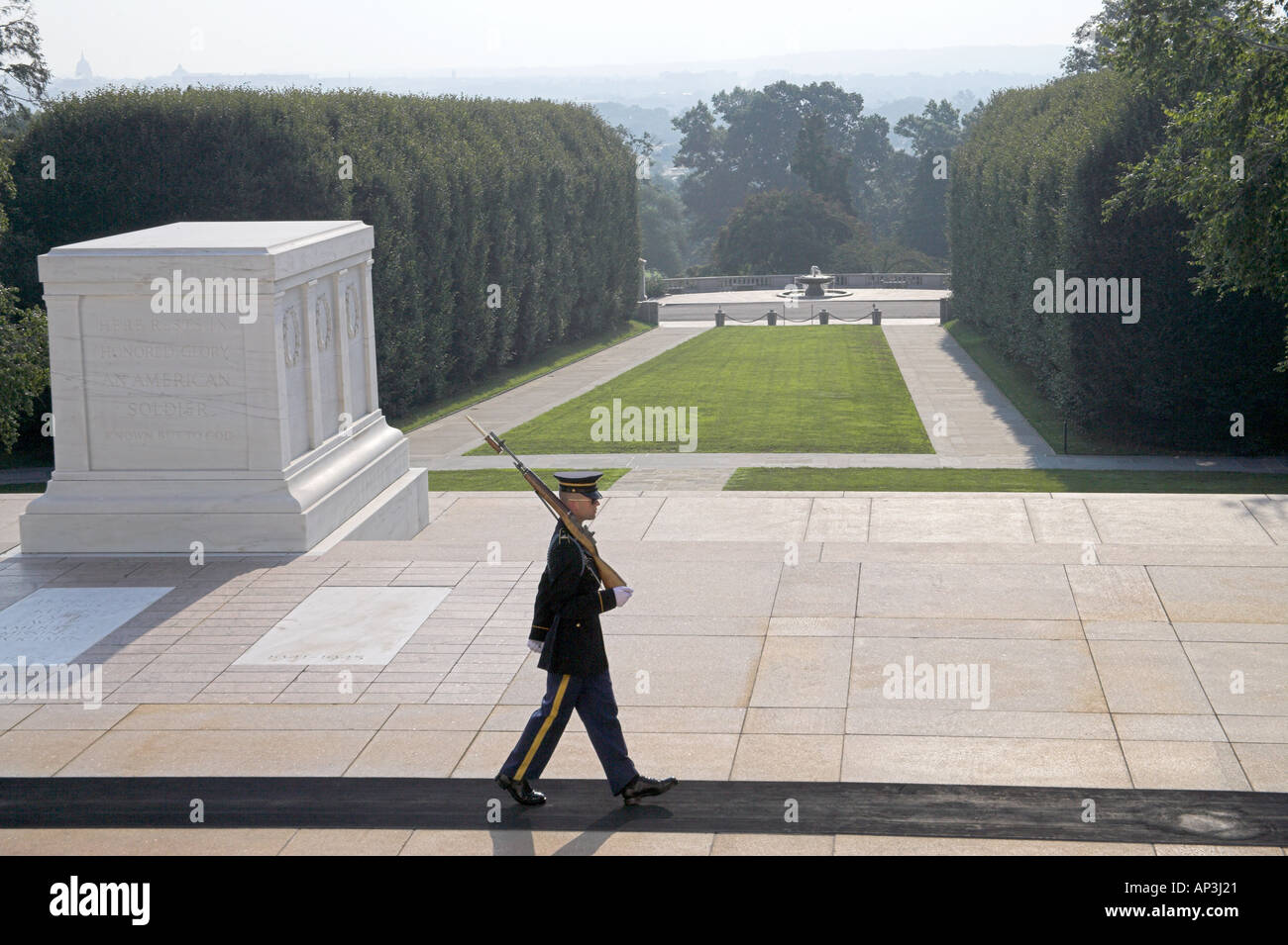 unknown warrior Arlington cemetery Washington dc Stock Photo