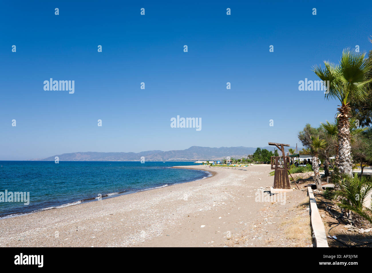 Beach, Latchi, near Polis, North West Coast, Cyprus Stock Photo