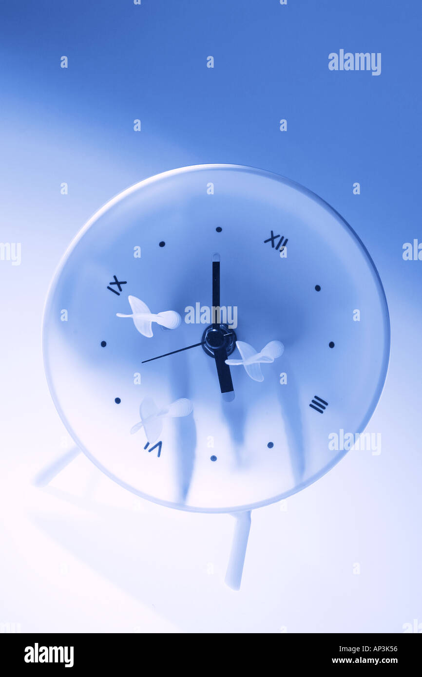 Darts on Clock Stock Photo Alamy
