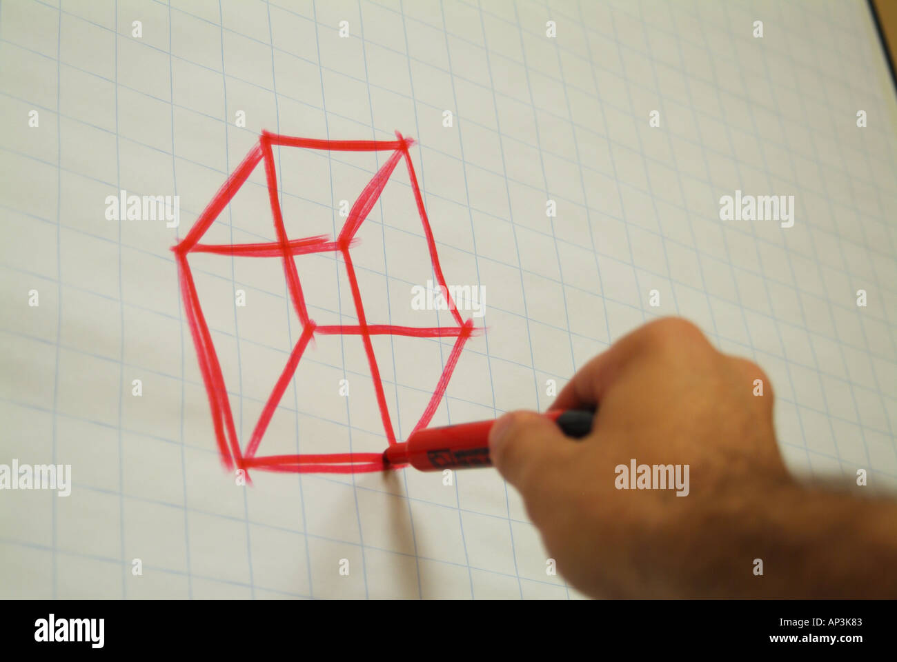 Cube drawing hi-res stock photography and images - Alamy