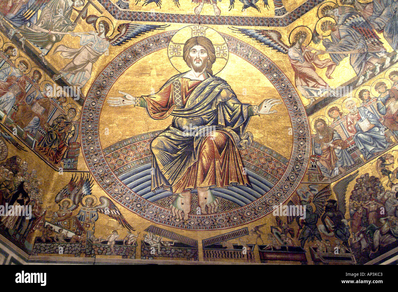 Florence Italy Europe The Baptistry Ceiling 13th Century