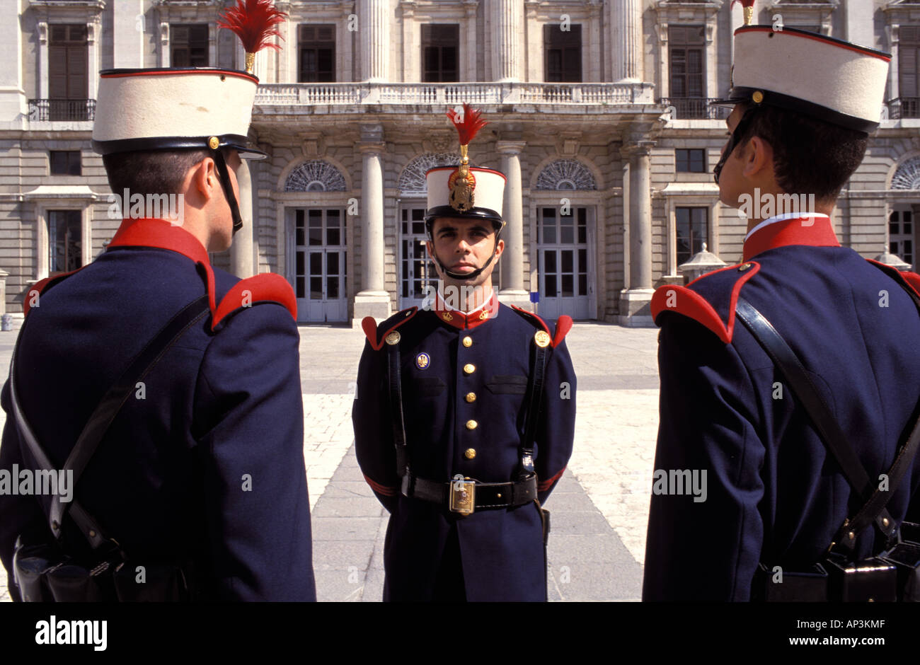 Real Guard Royal guard in the royal palace in madrid hi-res stock photography and ...