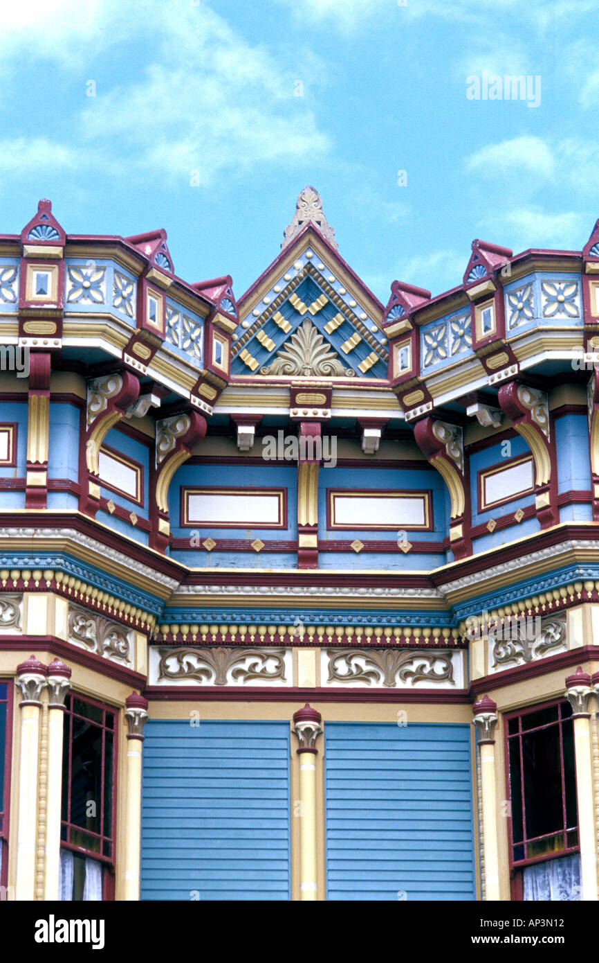 Details of Victorian buildings Ferndale California Stock Photo Alamy