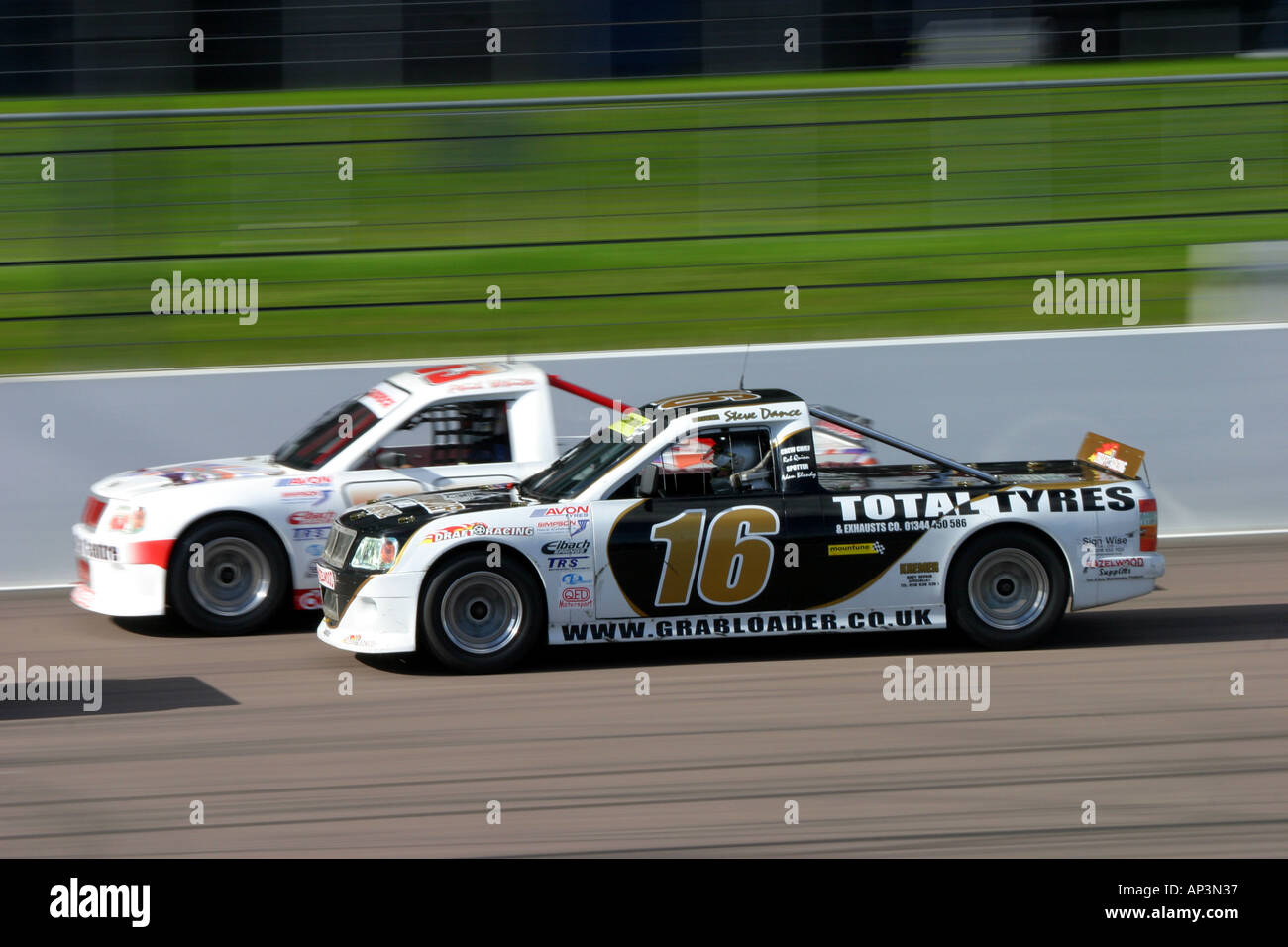 Racing pick up trucks Stock Photo - Alamy