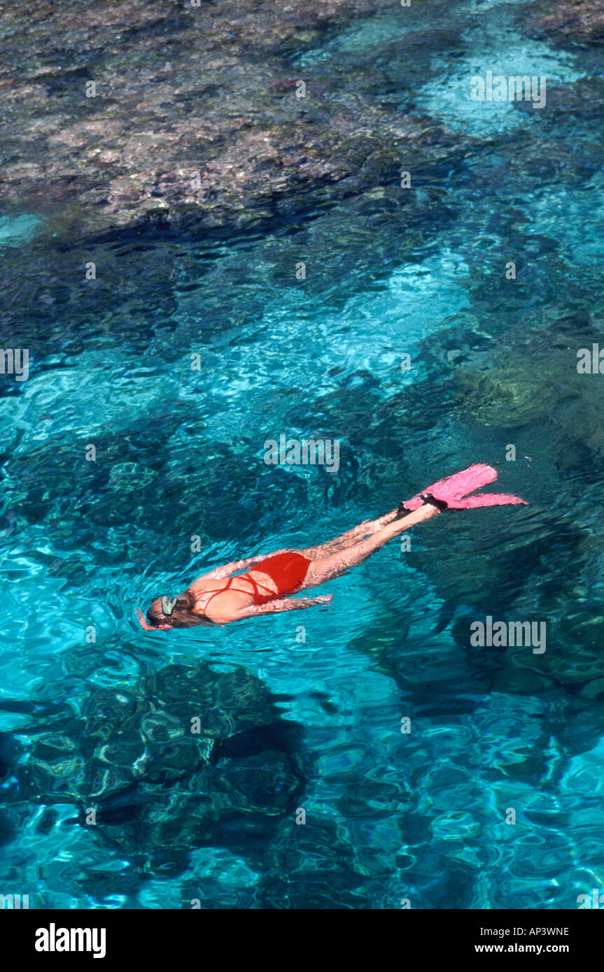 Female snorkeler hi-res stock photography and images - Alamy