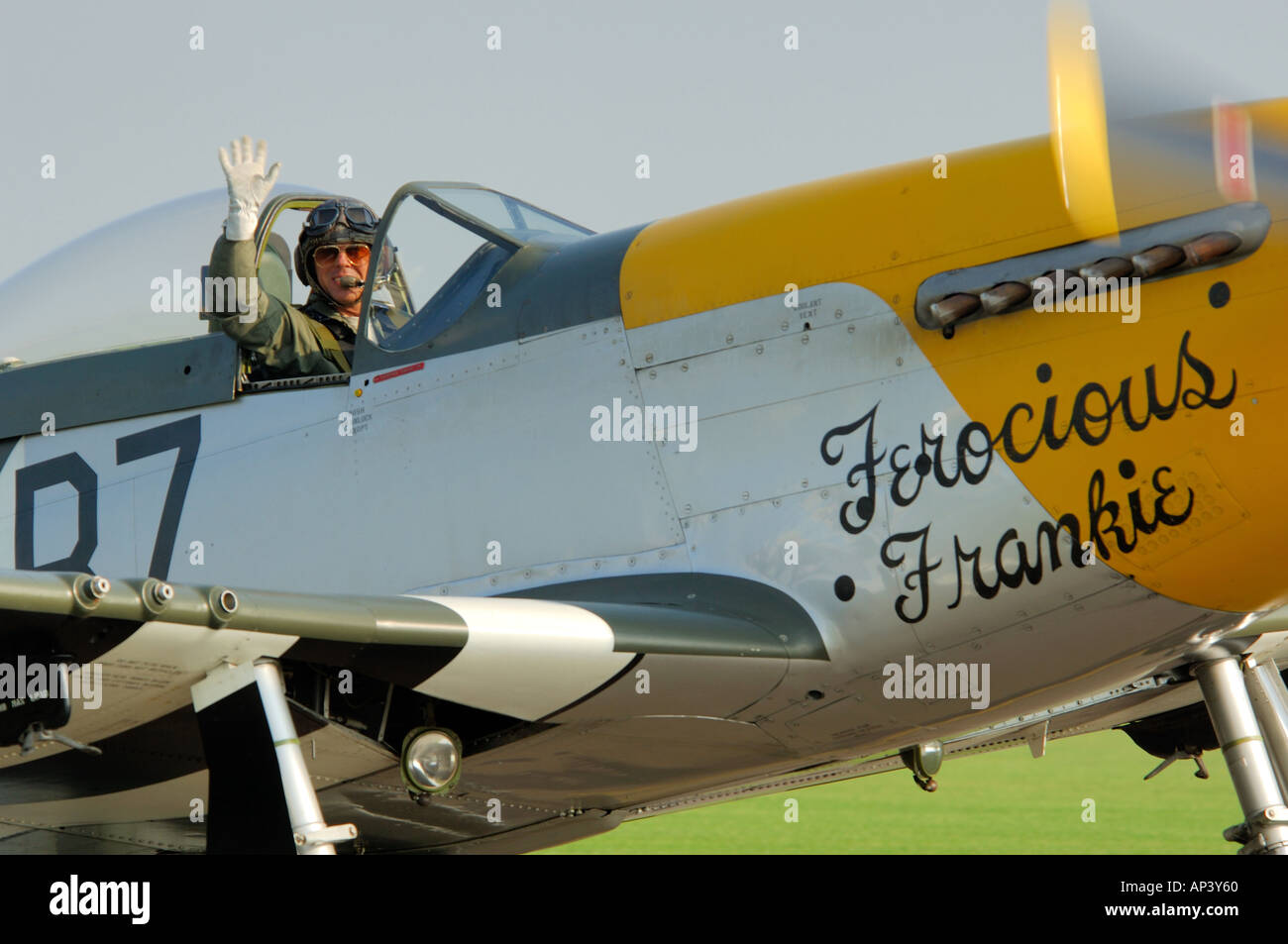 P51D Mustang American WWII fighter aircraft Ferocious Frankie Stock Photo