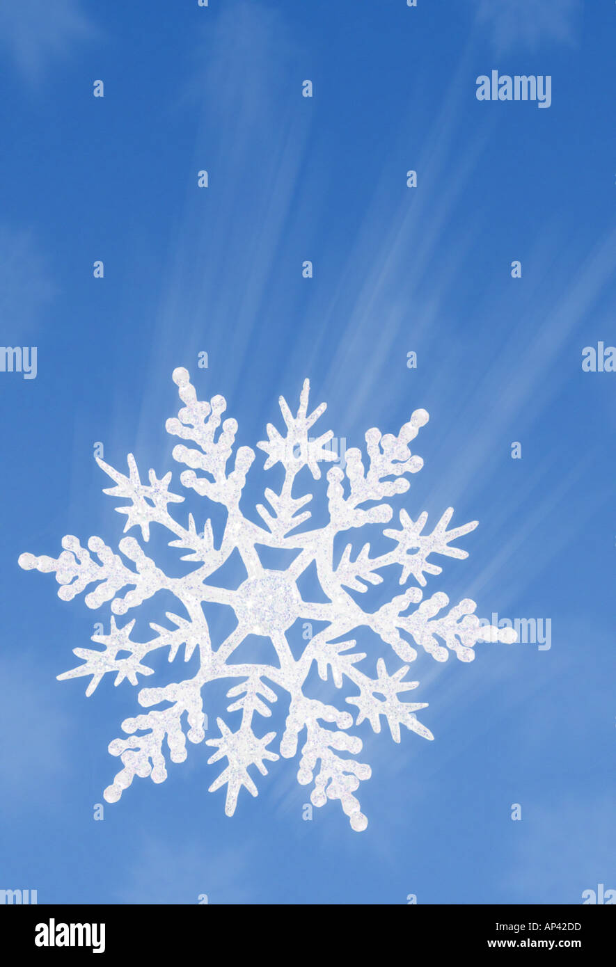 Vertical shot falling snowflakes hi-res stock photography and images ...