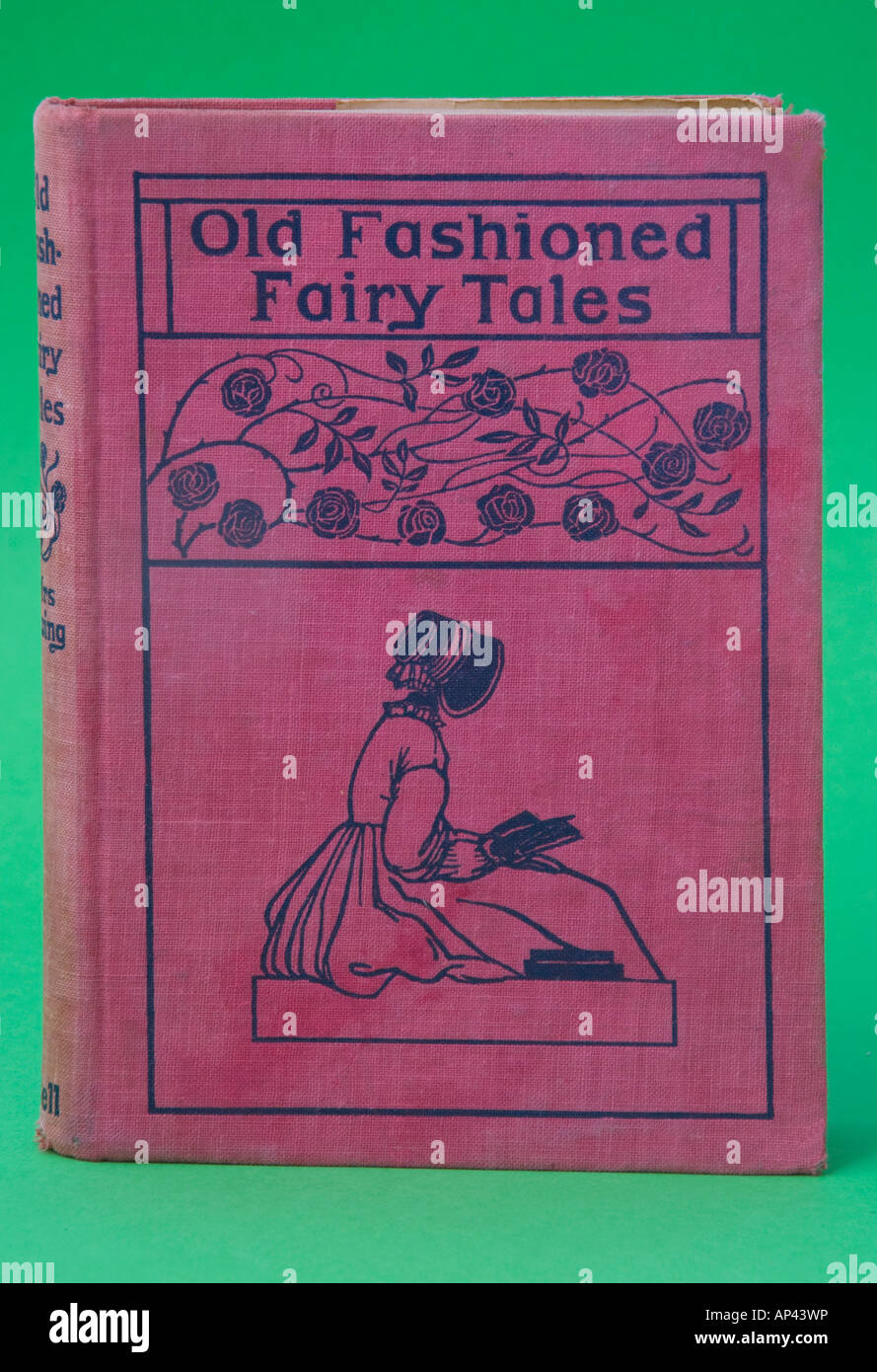 Old book of children's fairy tales with an art nouveau cover design Stock Photo