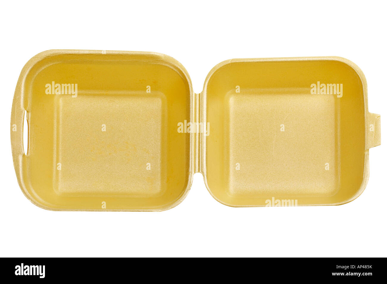 Styrofoam Container Empty Styrofoam container empty over a white background Stock Photo - Alamy