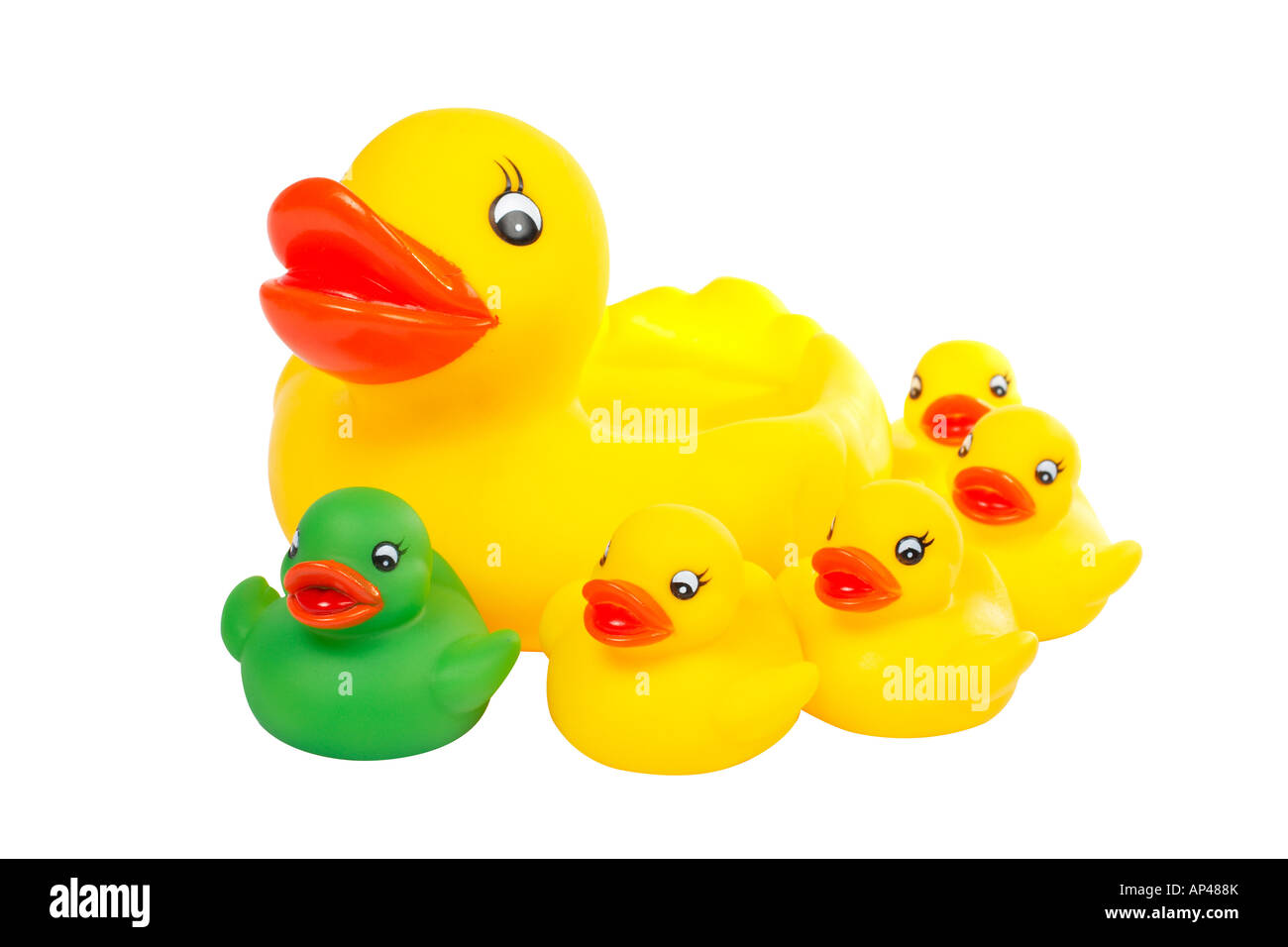 The yellow rubber ducks and the different Stock Photo Alamy