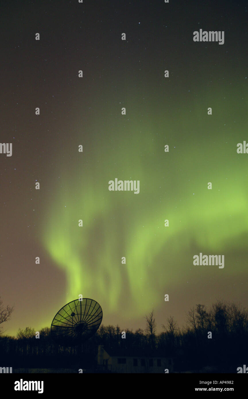 Northern lights canada satellite hires stock photography and images Alamy