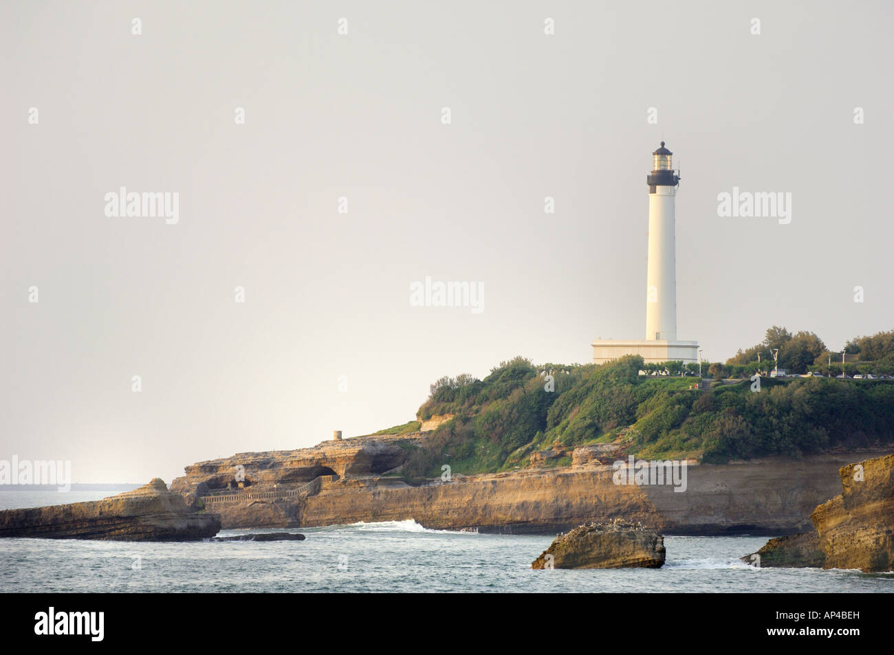 Basque Biarritz France atlantic lighthouse phare Stock Photo Alamy