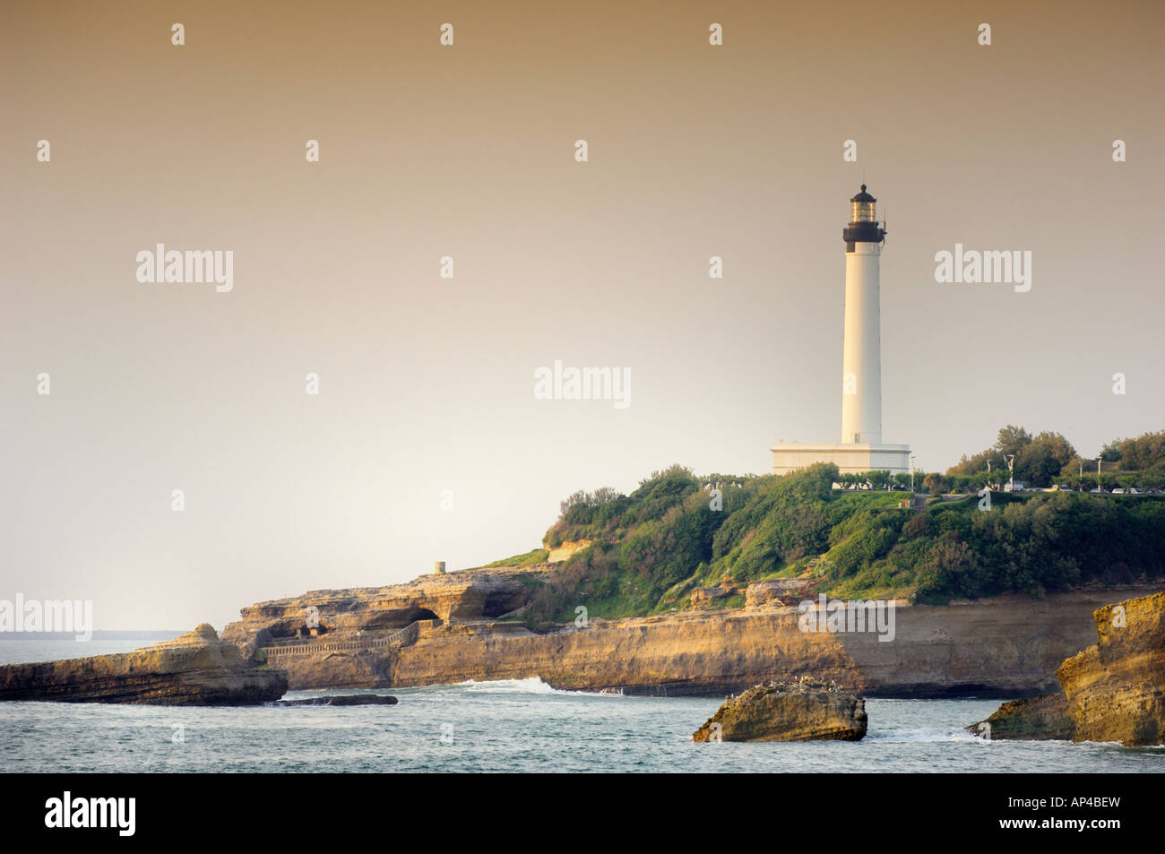 Basque Lighthouse Basque Biarritz France atlantic lighthouse phare Stock Photo - Alamy