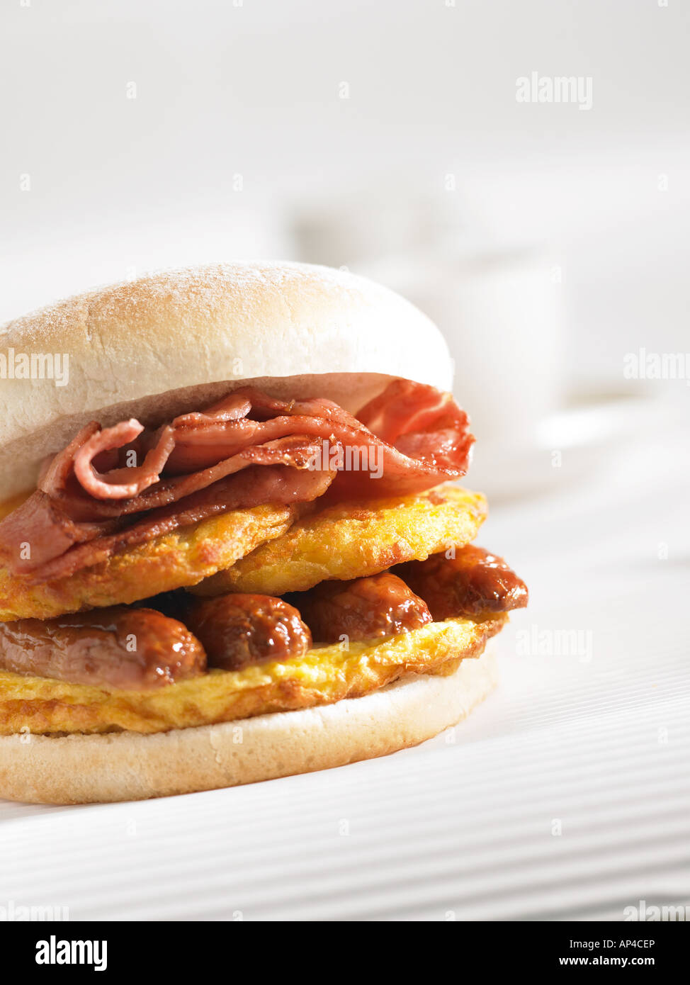 breakfast roll Stock Photo