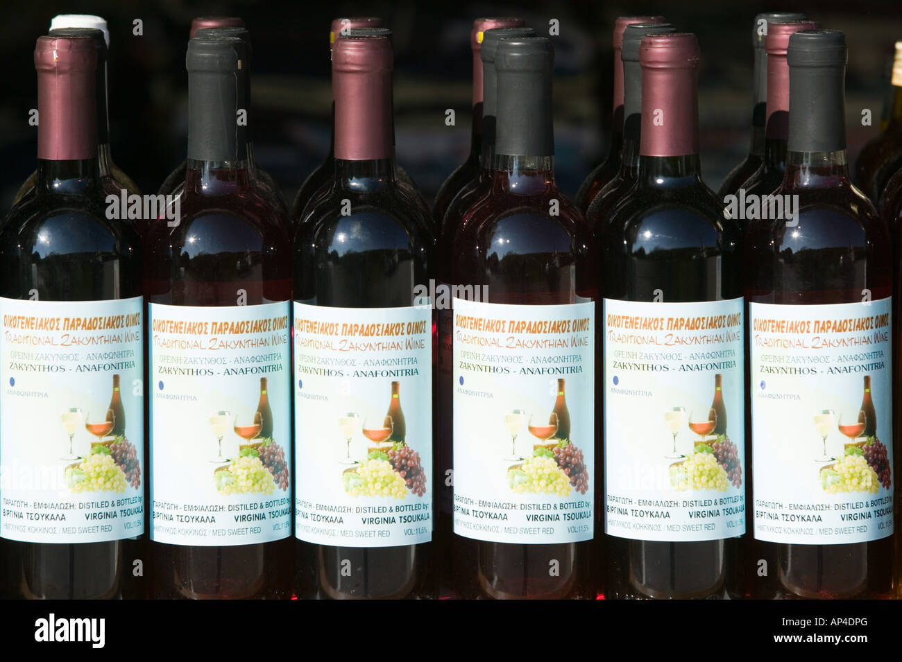 GREECE, Ionian Islands, ZAKYNTHOS, ANAFONITRIA Zakynthos Wine Stock