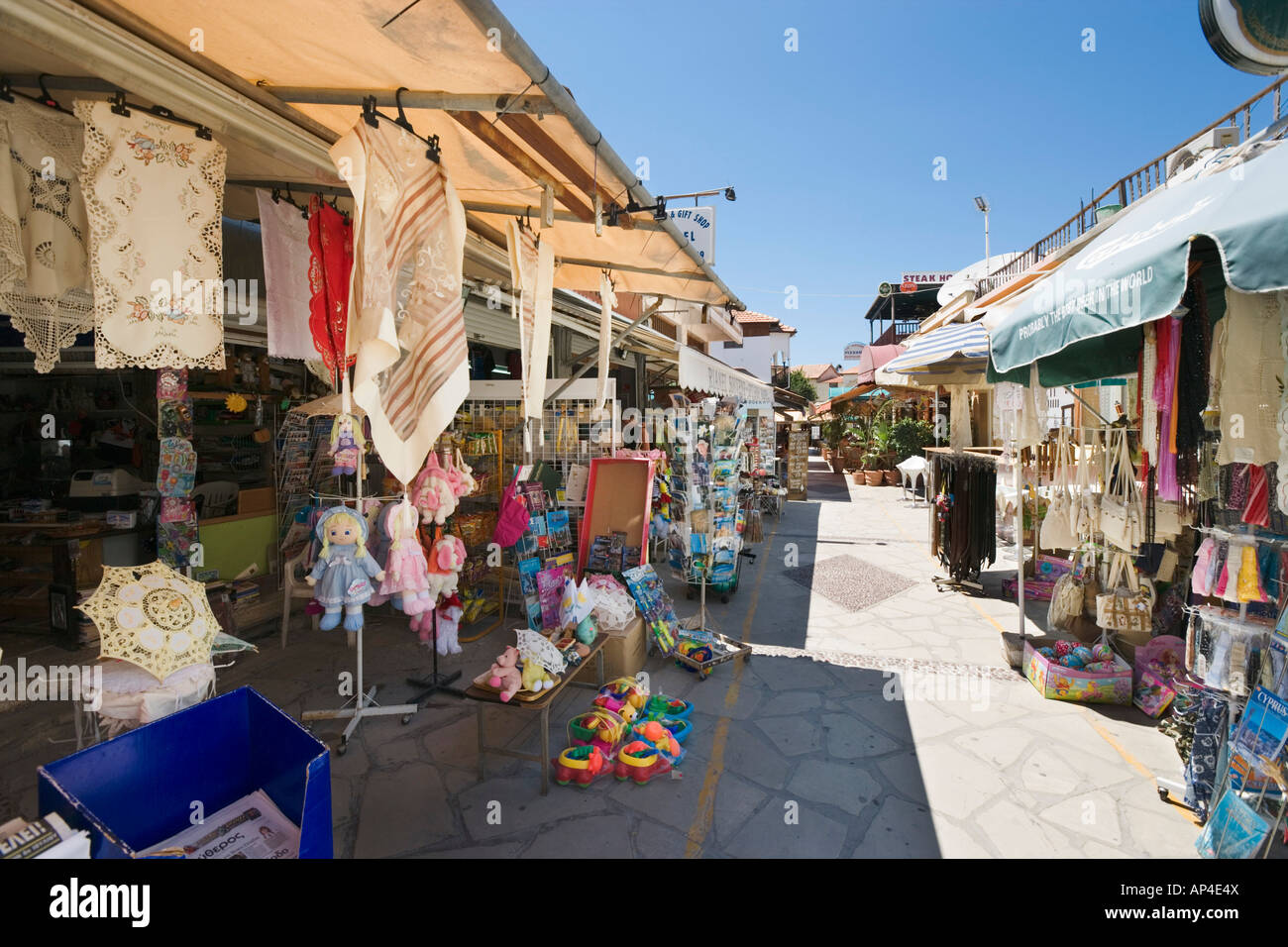 Shops in Village Centre, Polis, North West Coast, Cyprus Stock Photo