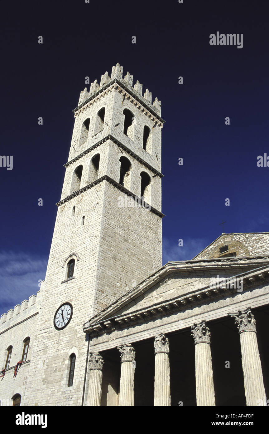 Italy Umbria Assisi Palazzo dei Capitani del Popolo Stock Photo Alamy