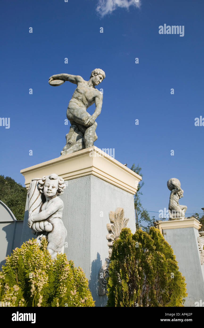 GREECE, Ionian Islands, KEFALONIA, Kokolata Greek Lawn Ornament Statue