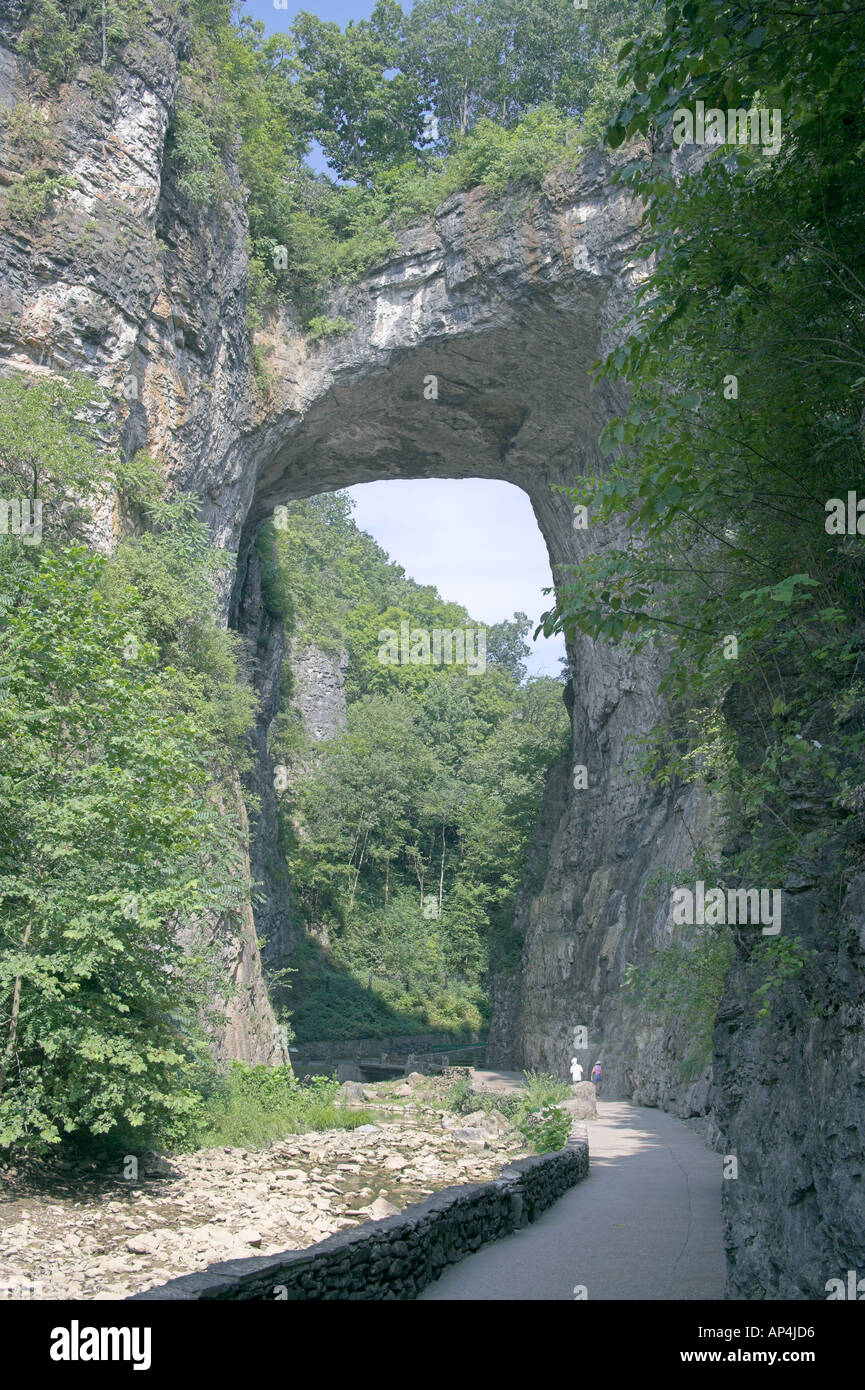 the natural bridge Virginia Stock Photo Alamy