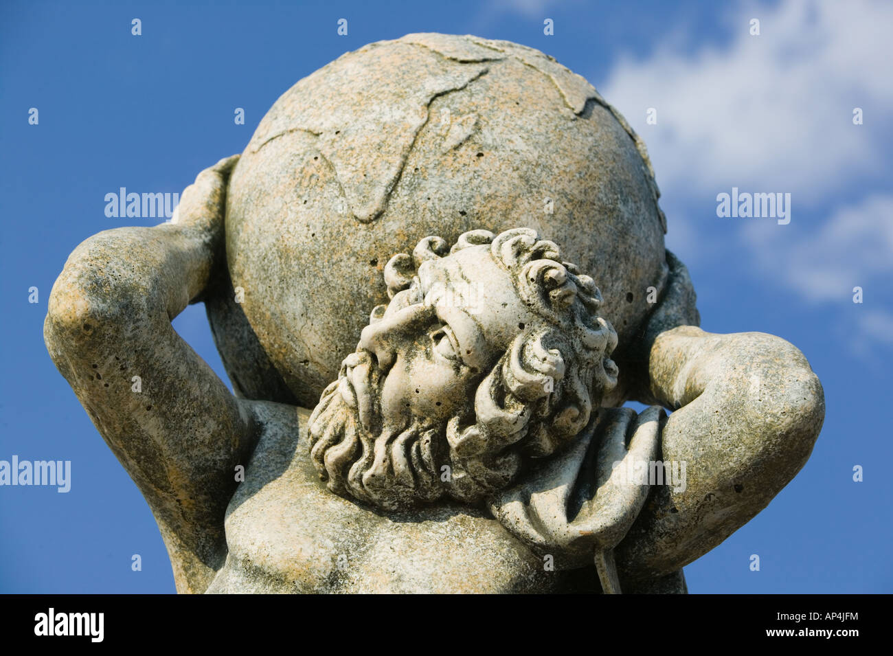 GREECE, Ionian Islands, KEFALONIA, Kokolata Greek Lawn Ornament Statue