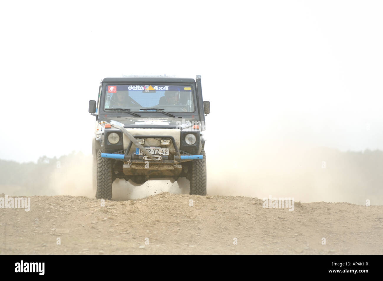 Mercedes G Wagon racing at the Rallye Dresden Breslau 2007 Stock Photo ...