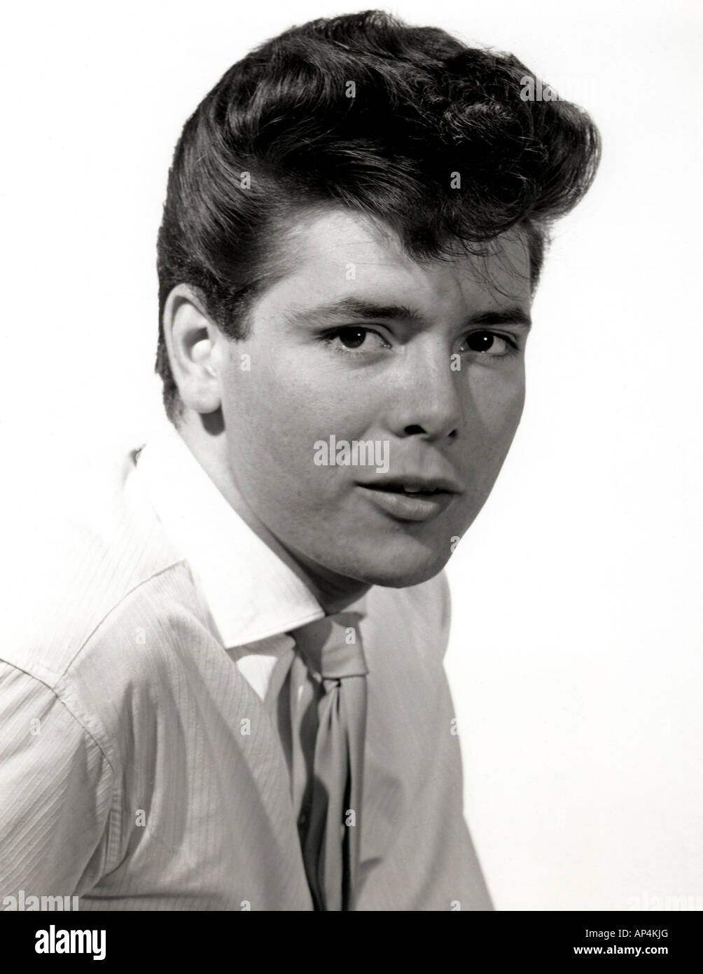 CLIFF RICHARD - UK pop singer about 1960 with his famous hair quiff Stock Photo