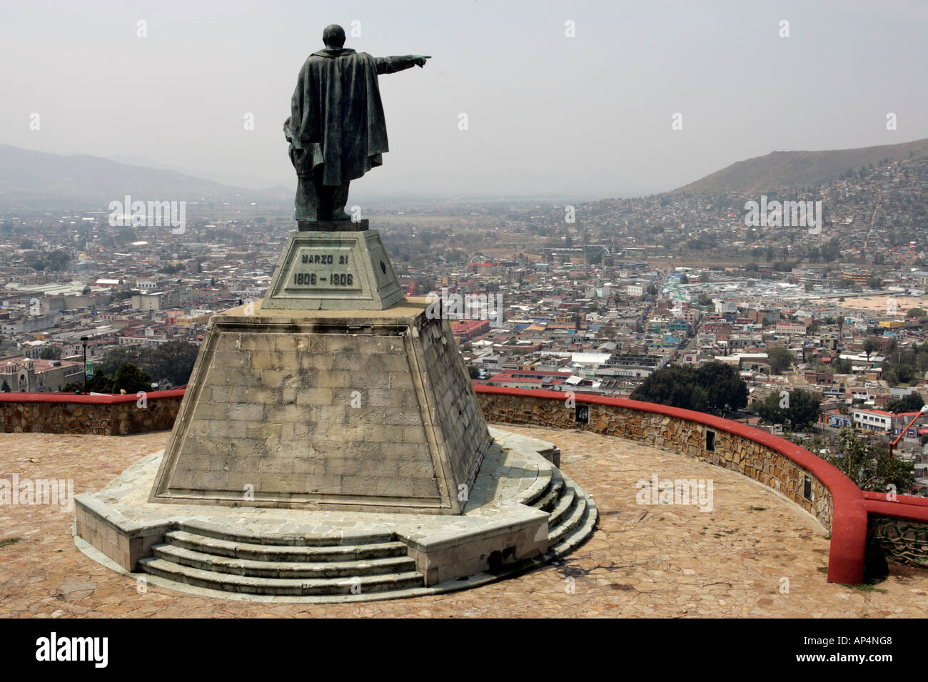 Statue of Benito Juarez , only mexican president of Native American