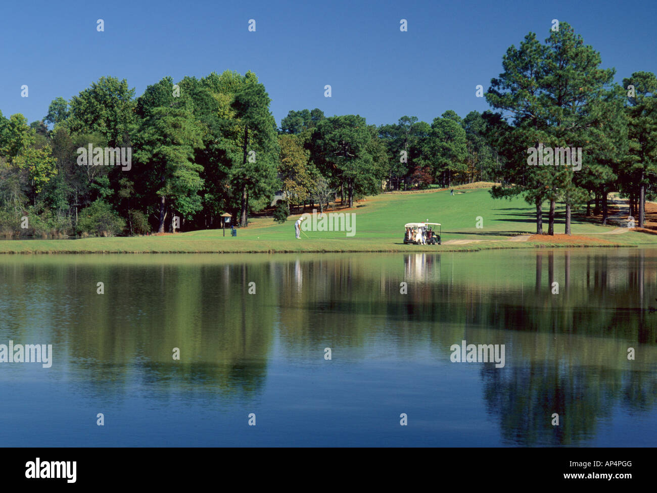 Golf course Pinehurst Resort Country Club North Carolina USA Stock