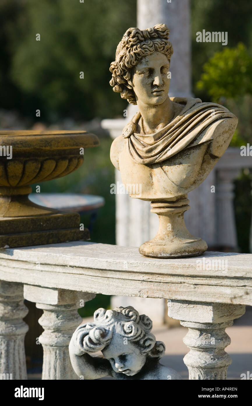 GREECE, Ionian Islands, KEFALONIA, Kokolata Greek Lawn Ornament Statue
