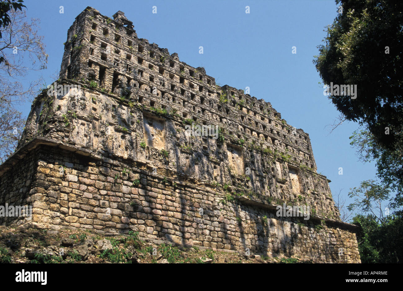Mexico, Chiapas province, Yaxchilan. Structure 33 Stock Photo Alamy