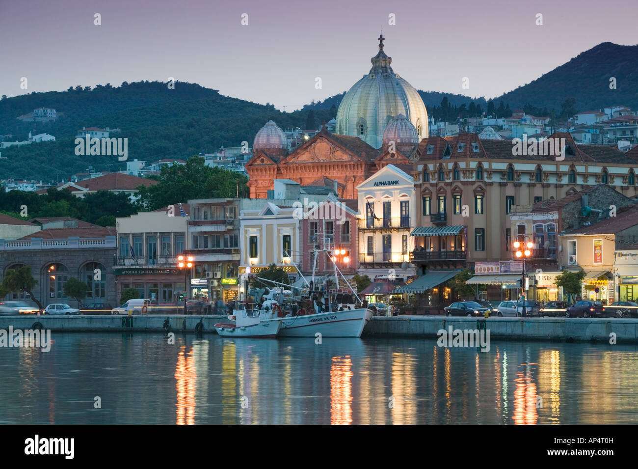 GREECE, Northeastern Aegean Islands, LESVOS , Mytilini Town Stock Photo ...