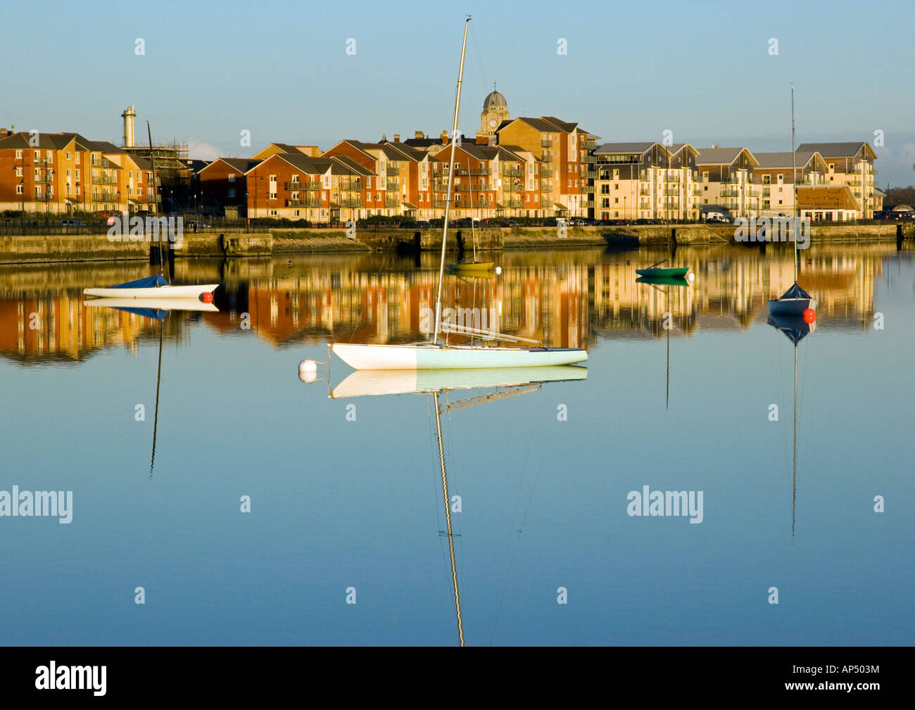 Barry Docks Redevelopment Stock Photo Alamy