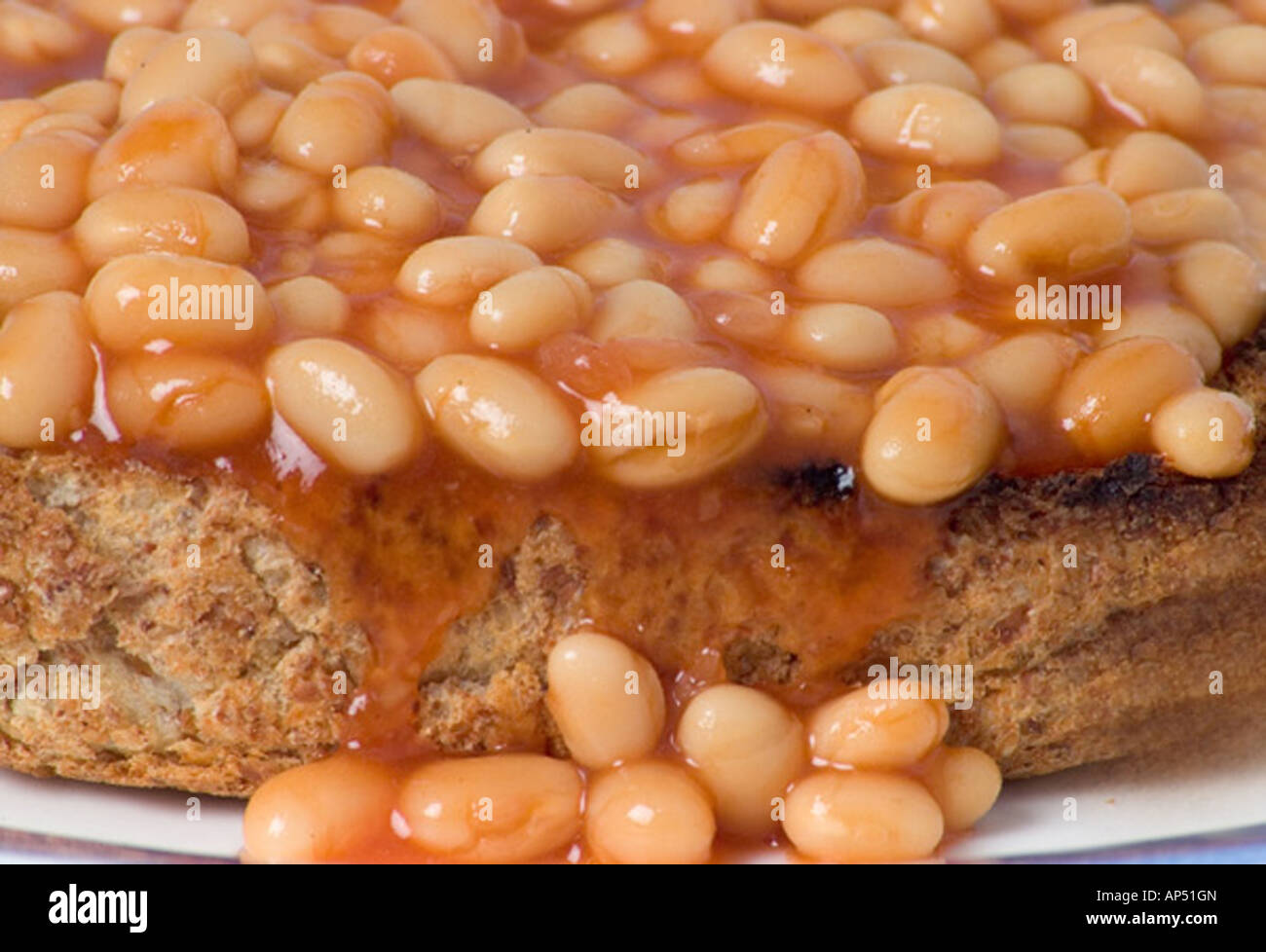 Beans on Toast Stock Photo Alamy