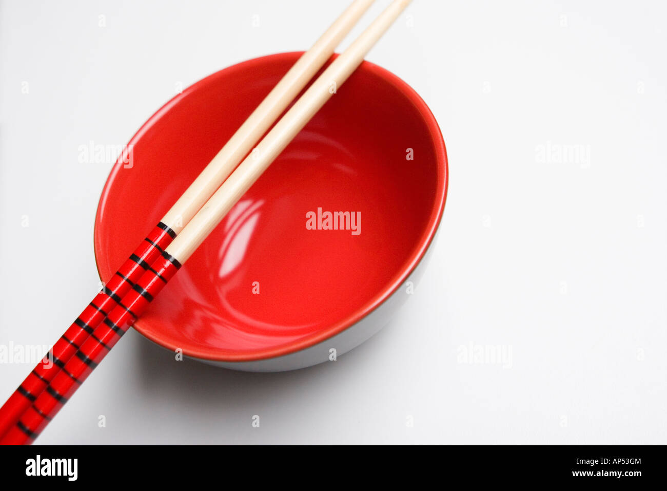 Chinese bowl with chopsticks Stock Photo Alamy