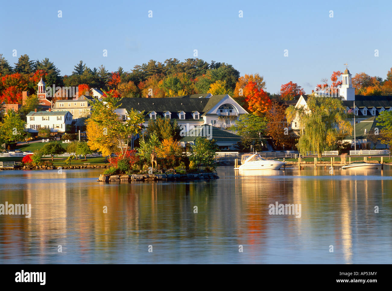 Meredith new hampshire in fall Stock Photo Alamy
