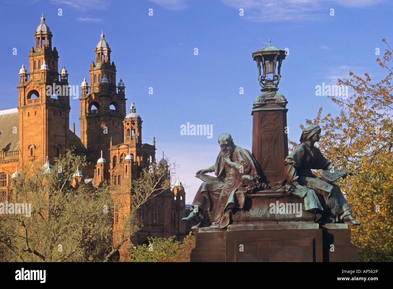 Philosophy and Inspiration and Kelvingrove Art Gallery and Museum Kelvingrove Park Glasgow Stock Photo