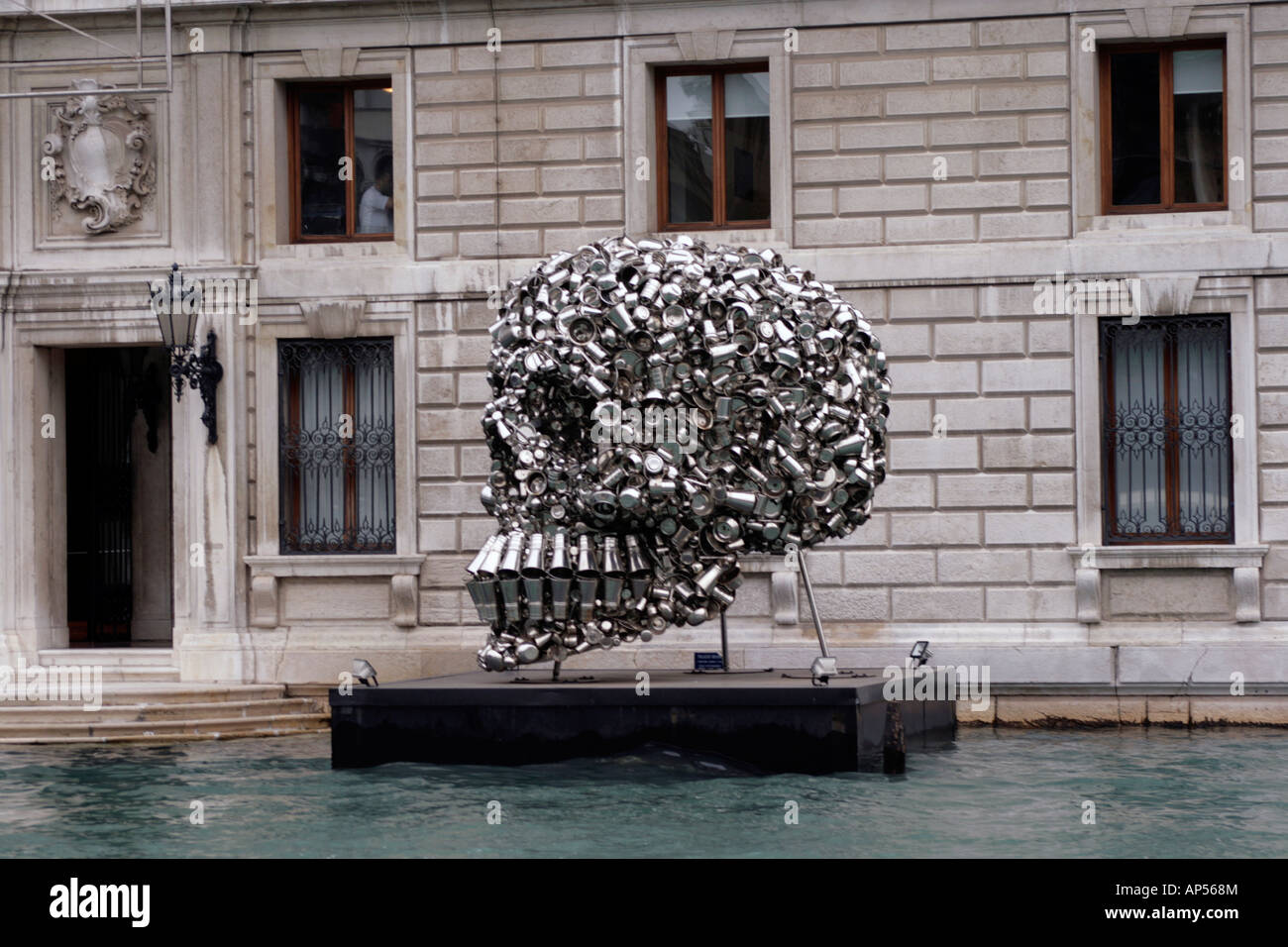 Very Hungry God sculpture by Subodh Gupta Venice Italy Stock Photo