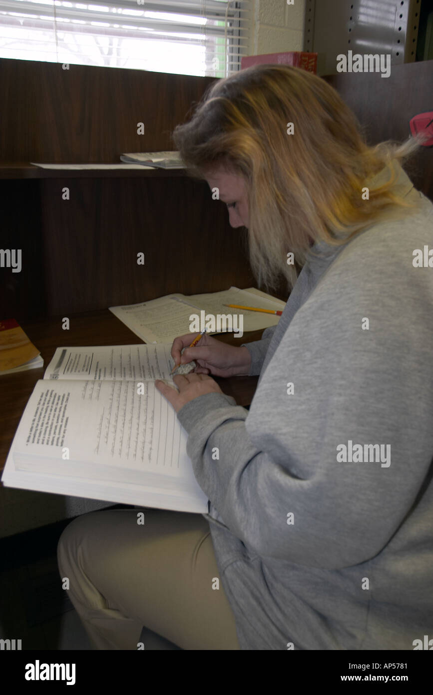 Female inmate at the Nebraska Correctional Center for Women in York
