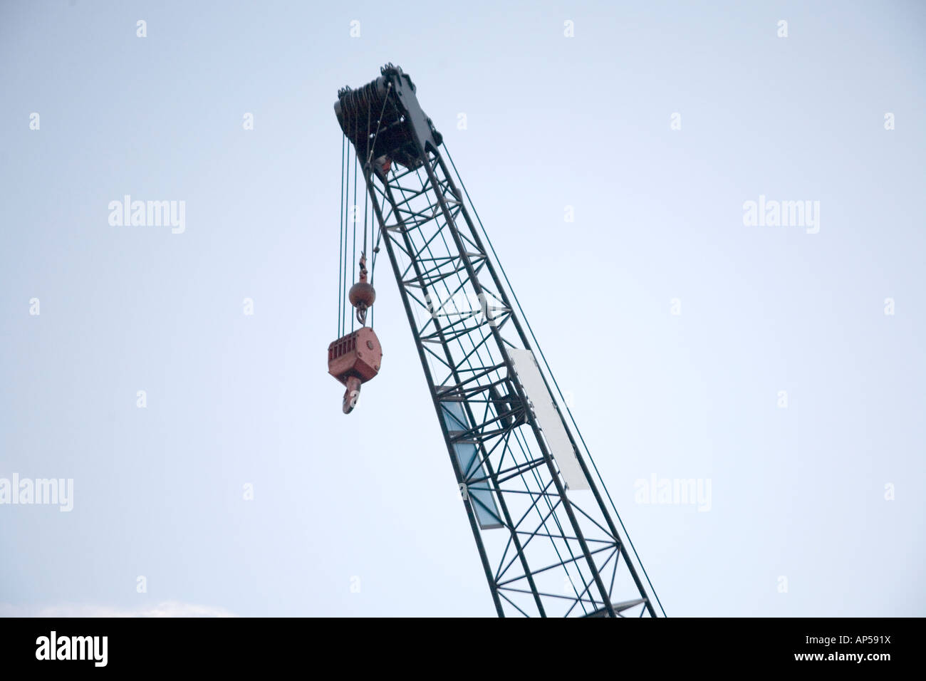 Crane on a construction site in Florida Stock Photo
