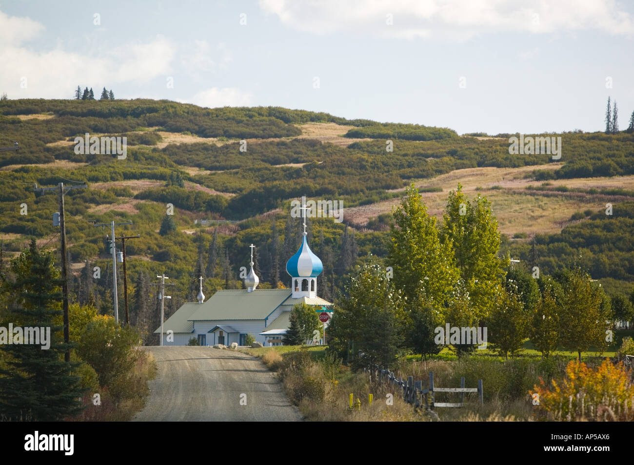 USA, ALASKA, KENAI PENINSULA, NIKOLAEVSK Russian Orthodox Church