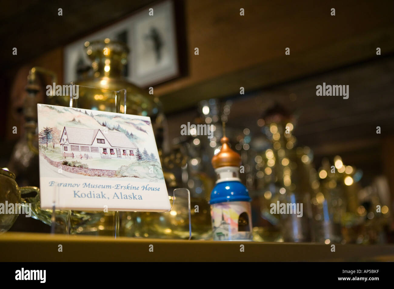 USA, ALASKA, SOUTHWEST, KODIAK ISLAND, Kodiak Baranov Museum (b.1808