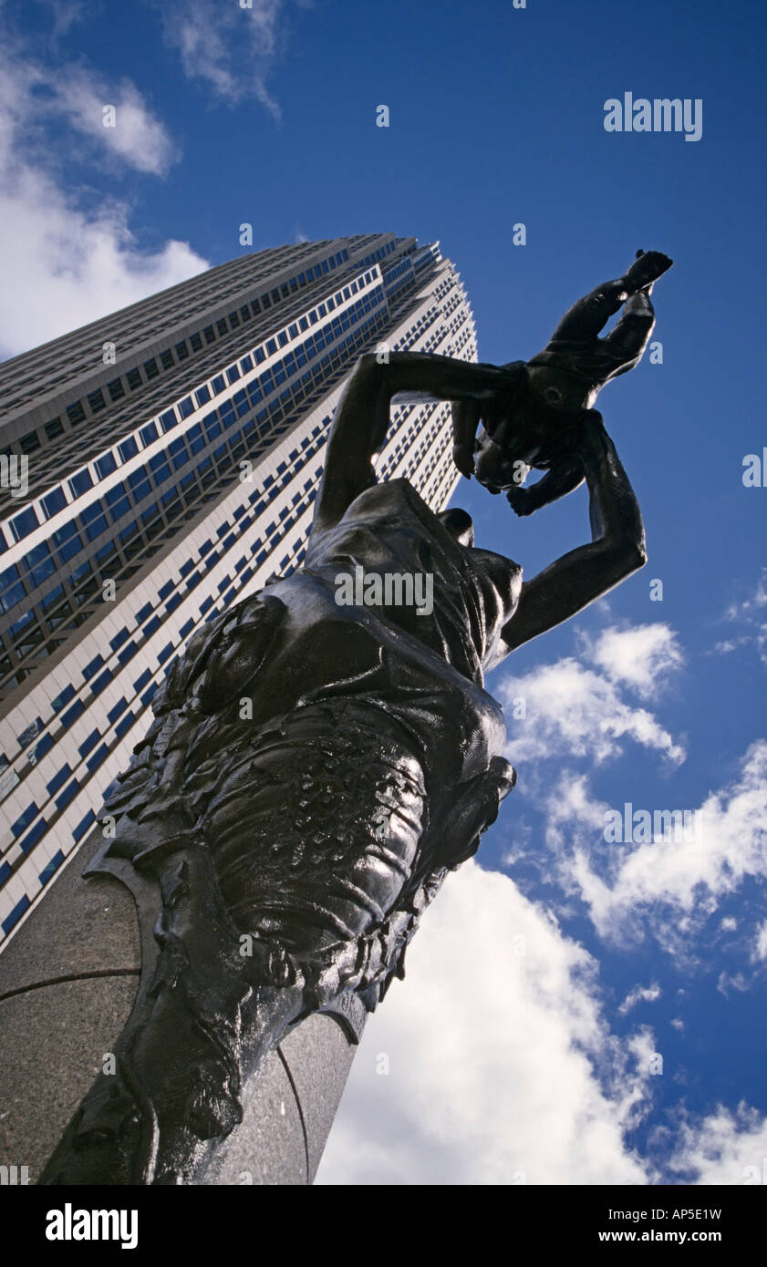 Statue by Raymond Kaskey Downtown Charlotte North Carolina USA Stock